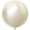 Premium Gigantiske Latexballoner Chrome White