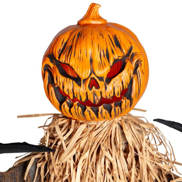 Animeret Ondt Græskar-fugleskræmsel 183 cm