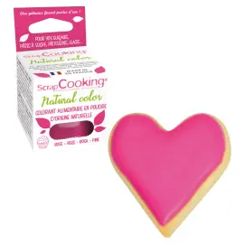 Spiselig Pulverfarve Pink ScrapCooking