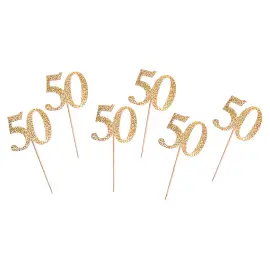 Sparkling Partypicks 50 &aring;r Guld