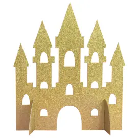 Prinsesse Slot Borddekoration Guld-Glitrende