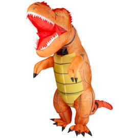 Oppustelig Dinosaur Kostume Orange