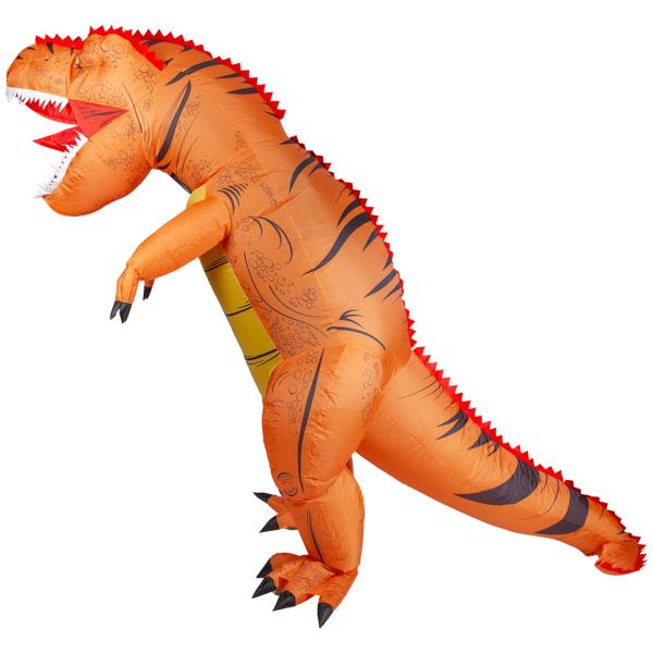 Oppustelig Dinosaur Kostume Orange