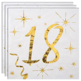 Kaffeservietter 18 &Aring;r Sparkle