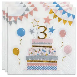 Kaffeservietter 3 &Aring;r Kitty Party