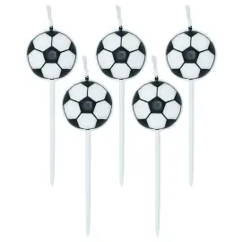 Kagelys Fodbold 2,4 cm 5-pak