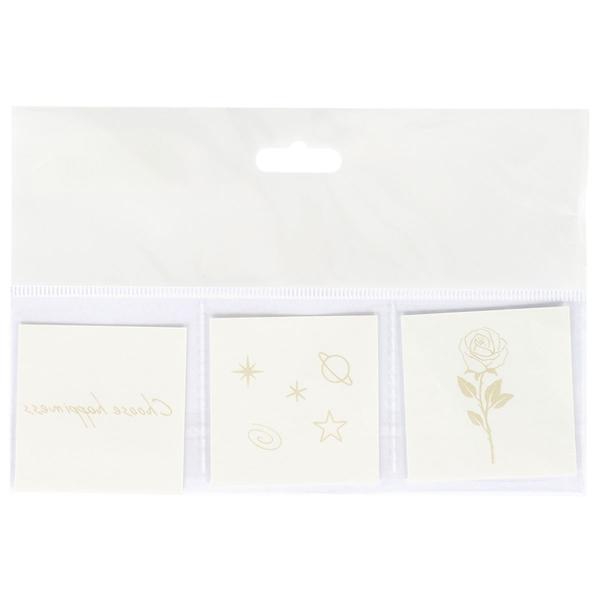 Midlertidige Tatoveringer Happiness 3-pak