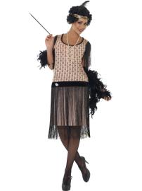 20'er Coco Flapper Kjole Kostume Medium