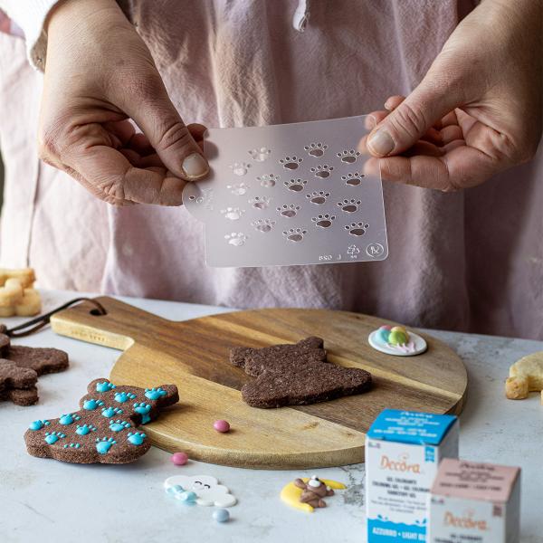 Bjørn/Gyngehest Småkageudstikkere/Bageskabeloner 6-pak