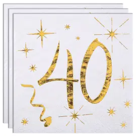 Kaffeservietter 40 &Aring;r Sparkle