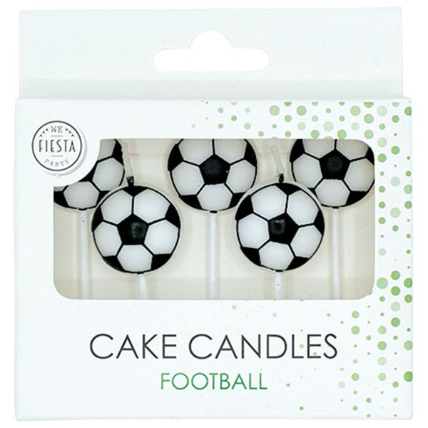 Kagelys Fodbold 2,4 cm 5-pak
