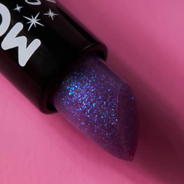 Moon Glitter Iridescent Glitter Læbestift Lilla