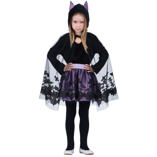 Flagermuskostume med Kappe Børn