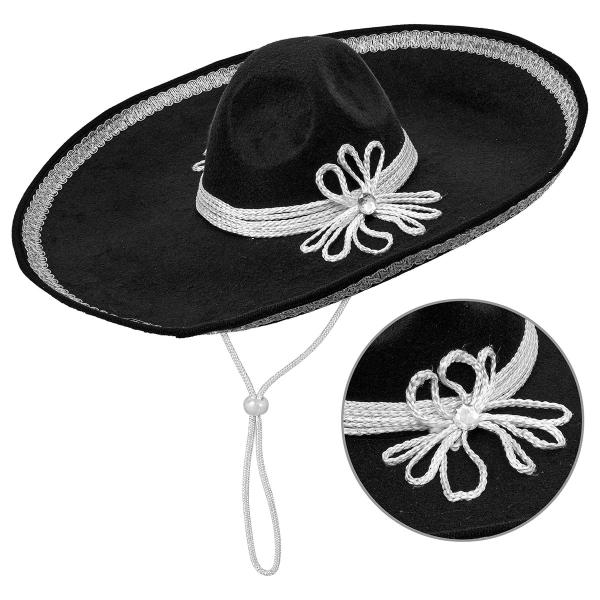 Sombrero Sort/Sølv