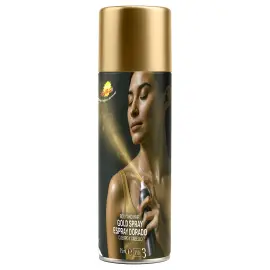 H&aring;r- og Kropsfarve Glitter Spray Guld