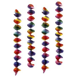 Virvateller Farverige 60 cm 4-pak