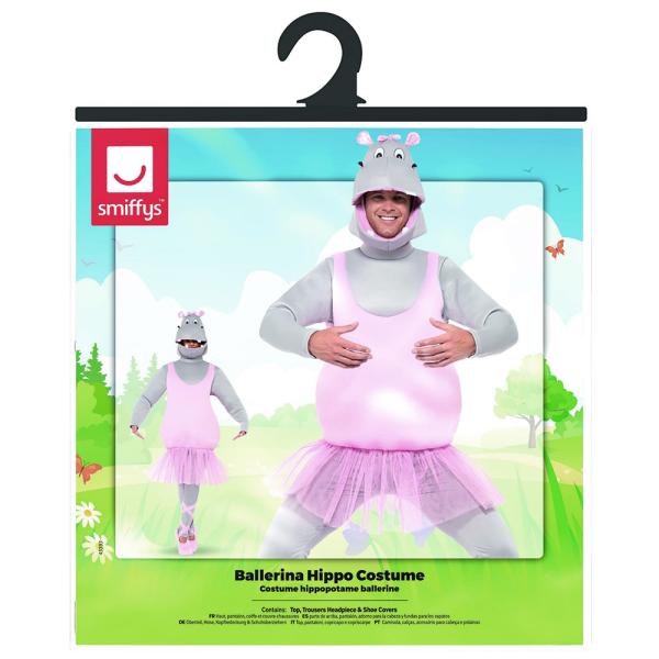 Ballerina Flodhest Kostume