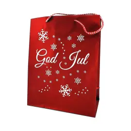 God Jul Glitrende Julegavesæk Mellem