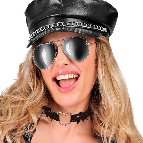 Choker Hjerte og Flagermusvinger Sort