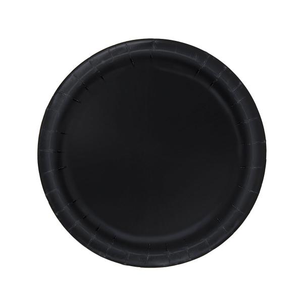 Desserttallerkener Sort 8-pak