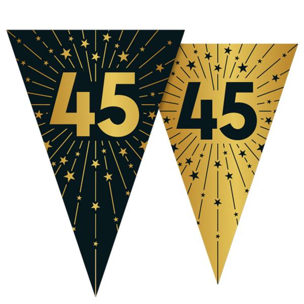 Vimpelguirlande med Stjerner og Tallet 45