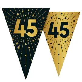 Vimpelguirlande med Stjerner og Tallet 45
