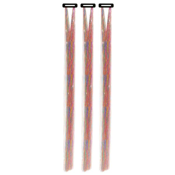 Hårstriber Glitter Flerfarvet