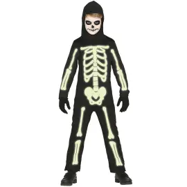 Selvlysende Skeletkostume Børn