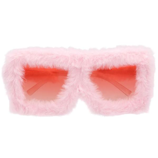 Partybriller Fluffy Lyserød