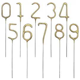 Stjernekaster Tal Guld 15 cm