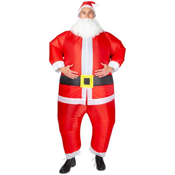 Oppusteligt Julemandskostume