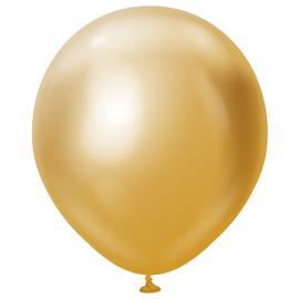 Latexballoner Guldkrom 45 cm
