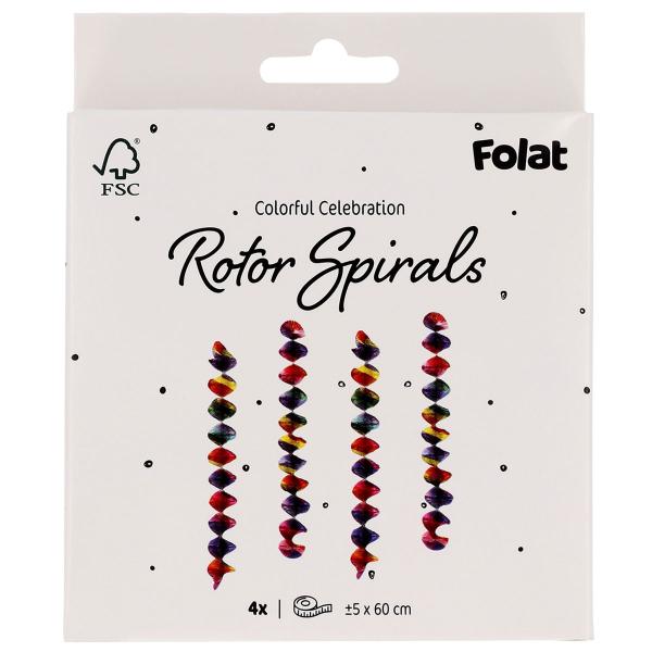 Virvateller Farverige 60 cm 4-pak