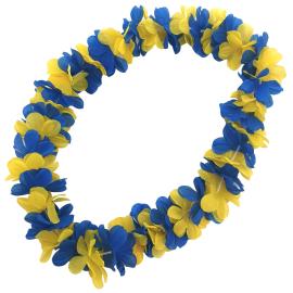 Hawaiikrans Gul/Blå