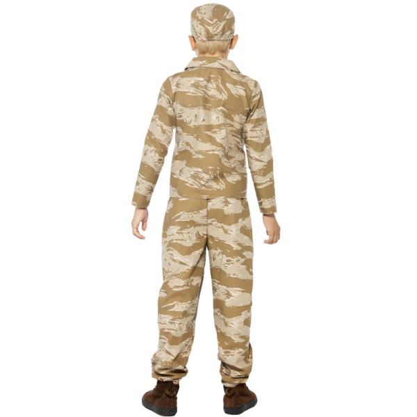 Desert Soldat Børnekostume