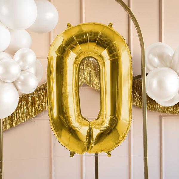Talballon Lys Guld