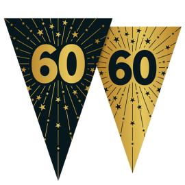Vimpelguirlande med Stjerner og Tallet 60