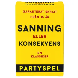 Sanning eller Konsekvens Kortspil 15+ &aring;r