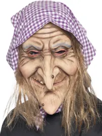 Gammel Heksemaske med Tørklæde