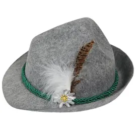 Oktoberfest Deluxe Tyrolerhat Gr&aring;