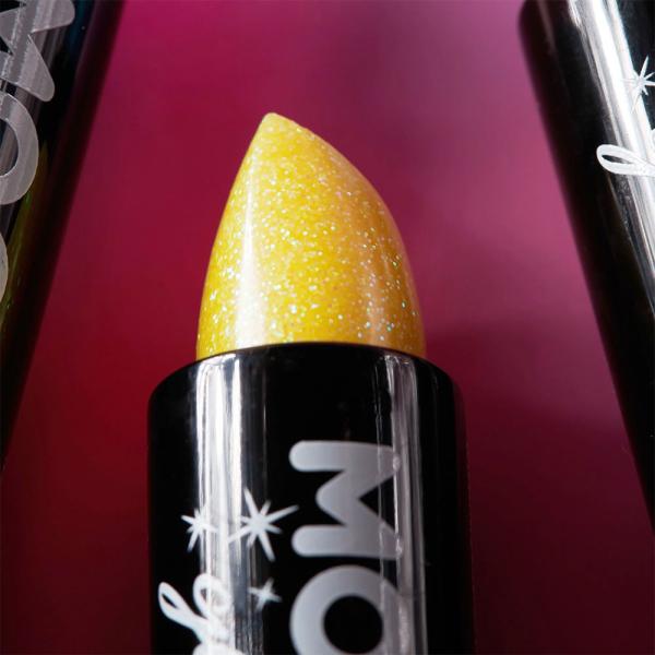 Moon Glitter Iridescent Glitter Læbestift Gul