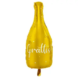 Grattis Champagneflaske Folieballon