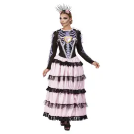 Day of the Dead Kostume Deluxe Senorita Medium