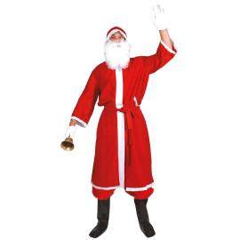 Julemandsfrakke i Fløjl med Hue og Bælte