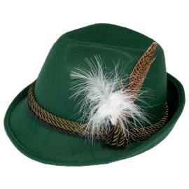 Oktoberfest Deluxe Tyrolerhat Mørkegrøn