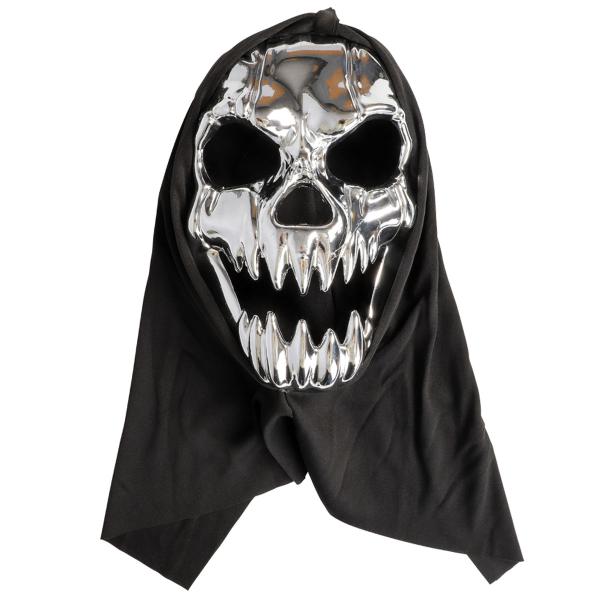 Monstermaske Metallic Sølv