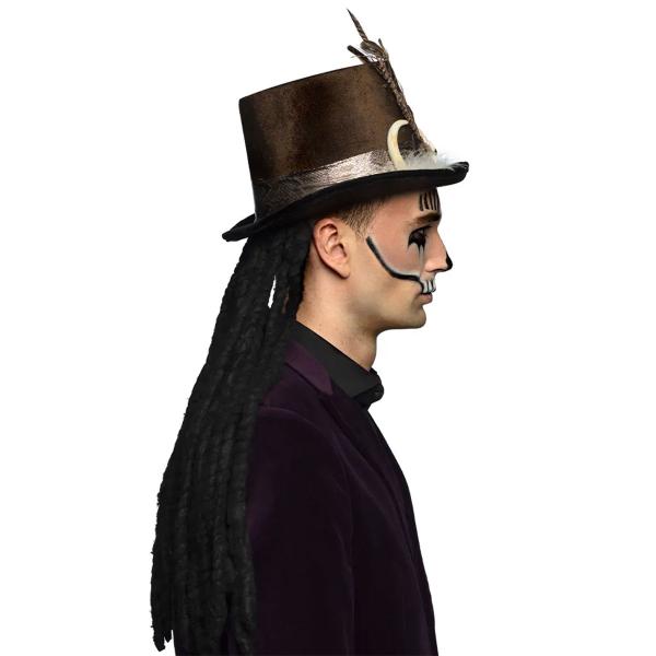 Høj Hat Voodoo med Hår Brun