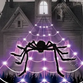 LED Spindelv&aelig;v med Edderkopp 5 meter