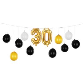DIY Ballonguirlande 30 år 13-pak