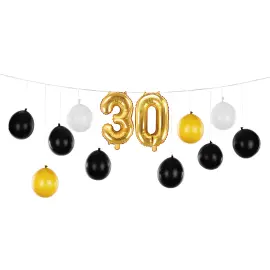 DIY Ballonguirlande 30 år 13-pak